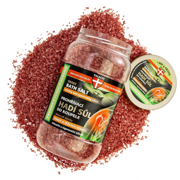 Sel de bain au venin de serpent & chanvre 1200 g PALACIO