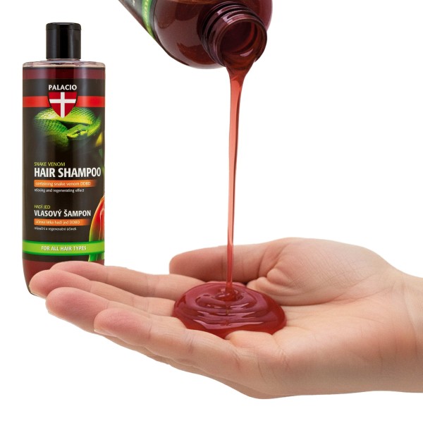 Shampooing au venin de serpent 500 ml, corps & cheveux PALACIO