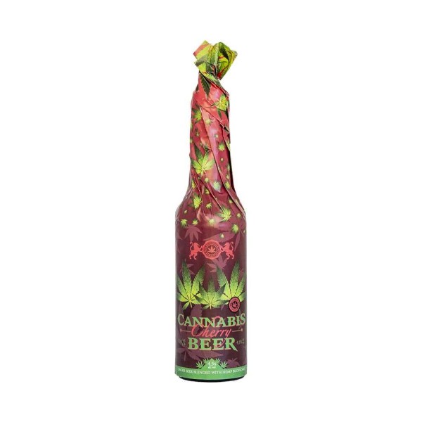 Bière CBD - bouteille habillée 33cl | MULTITRANCE & HAZE (Blanc)