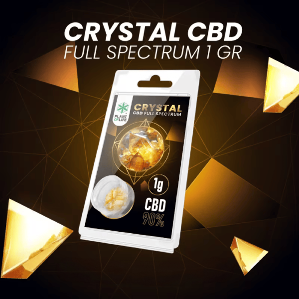 Cristaux CBD 90% full spectrum 1g | PLANT OF LIFE