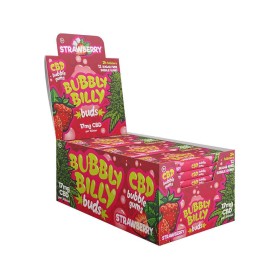 Boîte de 24 Chewing-gum CBD fraise | BUBBLY BILLY