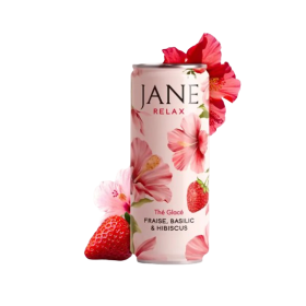 Thé CBD hibiscus fraise basilic bio | JANE
