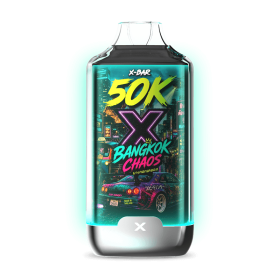 Kit X-BAR 50K Ice City – Bangkok Chaos + 3 e-liquides 10 ml (20 mg/ml)
