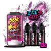 Kit X-BAR 50K Ice City California Dreams + 3 e-liquides 10 ml (20 mg/ml)