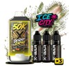 Kit X-BAR 50K Ice City Desert Empire + 3 e-liquides 10 ml (10 mg/ml)