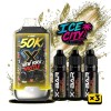 Kit X-BAR 50K Ice City New York Hustle + 3 e-liquides 10 ml (20 mg/ml)