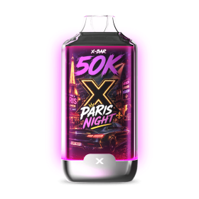 Kit Paris Night 50K Ice City X-BAR + 3 e-liquides 10 ml (20 mg/ml)