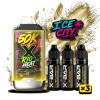 Kit X-BAR 50K Ice City Rio Heat + 3 e-liquides Triple Mango (20 mg/ml)