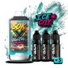 Kit V-ice City Paradise - X-BAR 50K Ice City + 3 E-liquides (20 mg/ml)