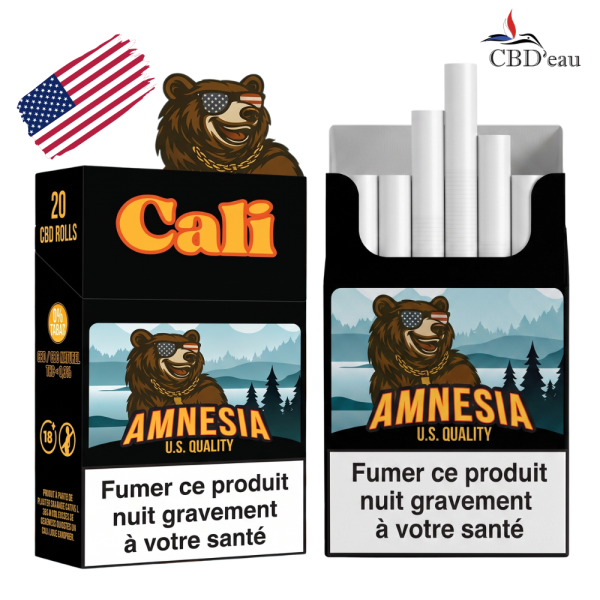 Cigarette CBD Cali U.S. Quality Amnesia, 20 CBD Rolls