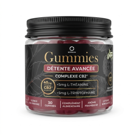 Gummies Complexe CB2 Détente Avancée Framboise 40mg | Novaloa