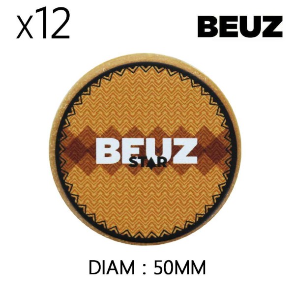 Boîte de 12 Grinders en chanvre 50 mm Beuz Star