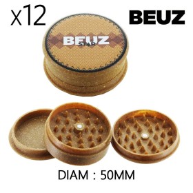 Boîte de 12 Grinders en chanvre 50 mm Beuz Star