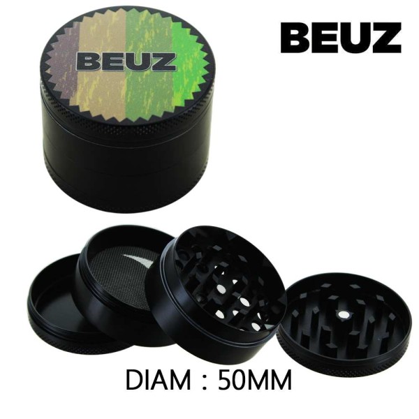 Boîte de 6 Grinders en alu 50 mm Beuz Colors