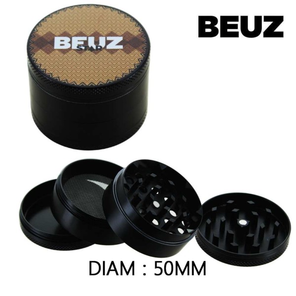 Boîte de 6 Grinders en alu 50 mm Beuz Colors