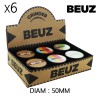 Boîte de 6 Grinders en alu 50 mm Beuz Colors