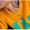 Collier Feuille de Cannabis Argent