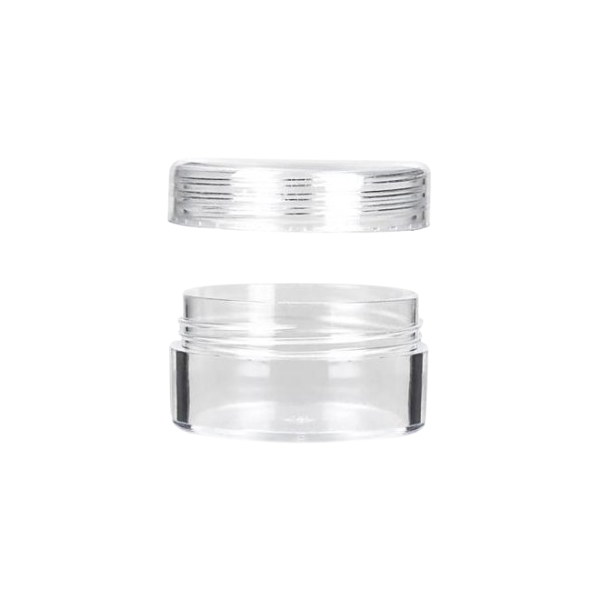 Pot transparent à visser 7ml - 50 pcs