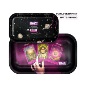 Plateau à rouler en métal Hazey Prophecy Large | MULTITRANCE