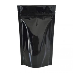 Pochette brillant avec zip lot de 100pcs (Noir)