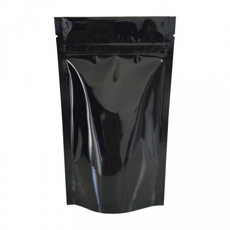 Pochette brillant avec zip lot de 100pcs (Noir)