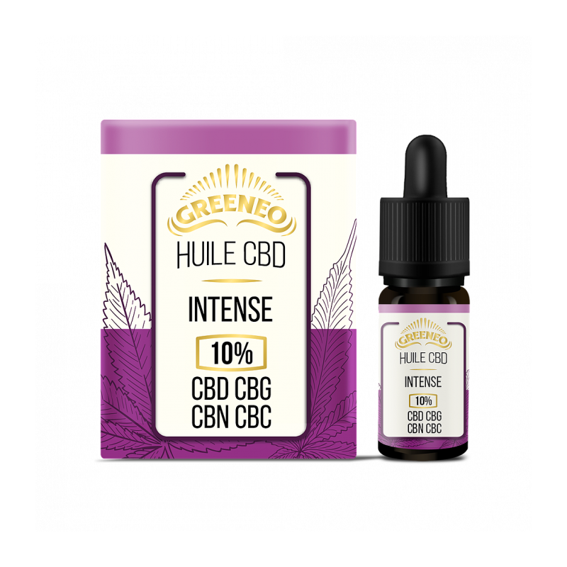 Huile Intense de CBD+CBG+CBN+CBC 10%