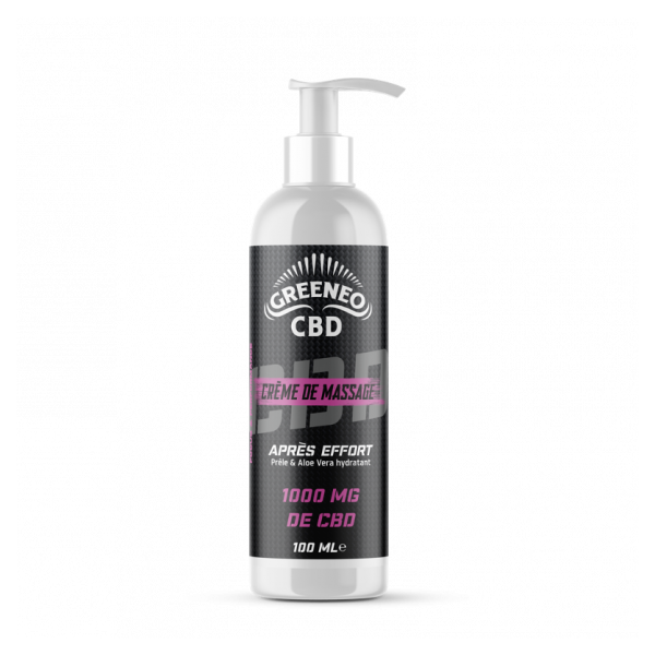 Crème de massage CBD après effort