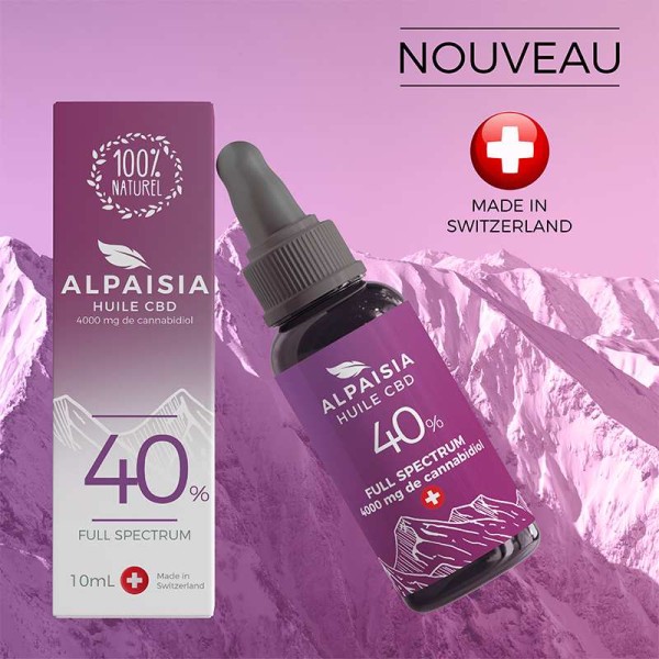 Huile de CBD 40% Alpaisia