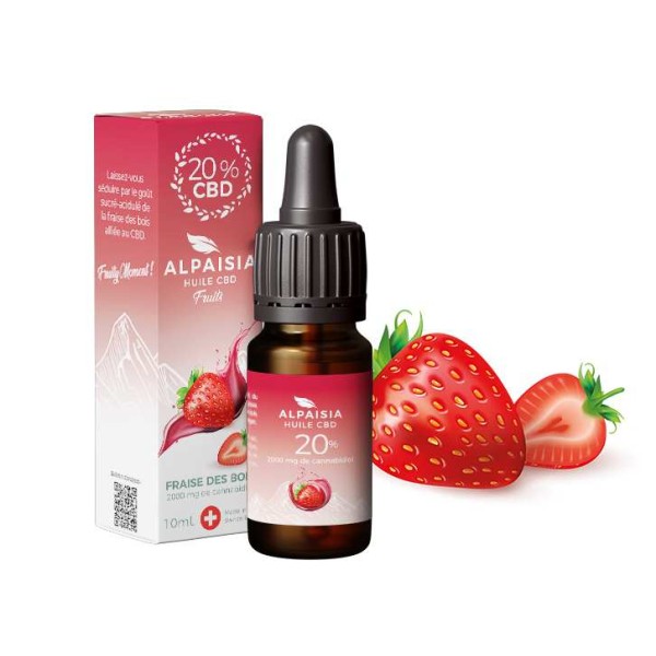 Huile de CBD 20% Alpaisia Fraise des Bois