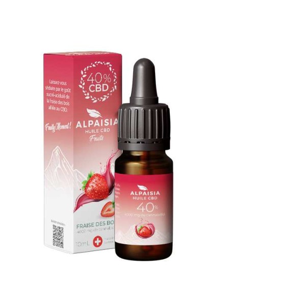 Huile de CBD fraise des bois