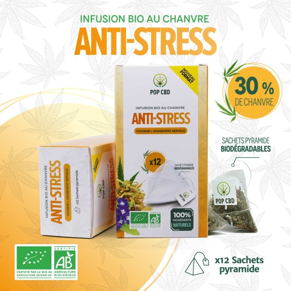 Infusion chanvre ANTI-STRESS en Sachet