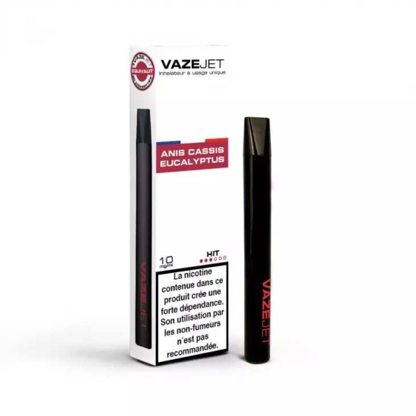 E-cigarette jetable VAZEJET Anis, Cassis et Eucalyptus (10 mg)