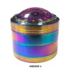 Grinder 50mm 4 Parties Epoxy Rainbow | Zorr (Modèle 2)