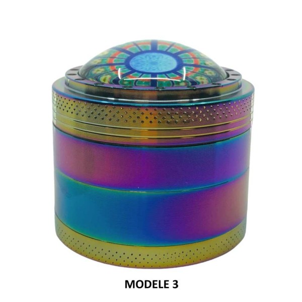 Grinder 50mm 4 Parties Epoxy Rainbow | Zorr (Modèle 2)