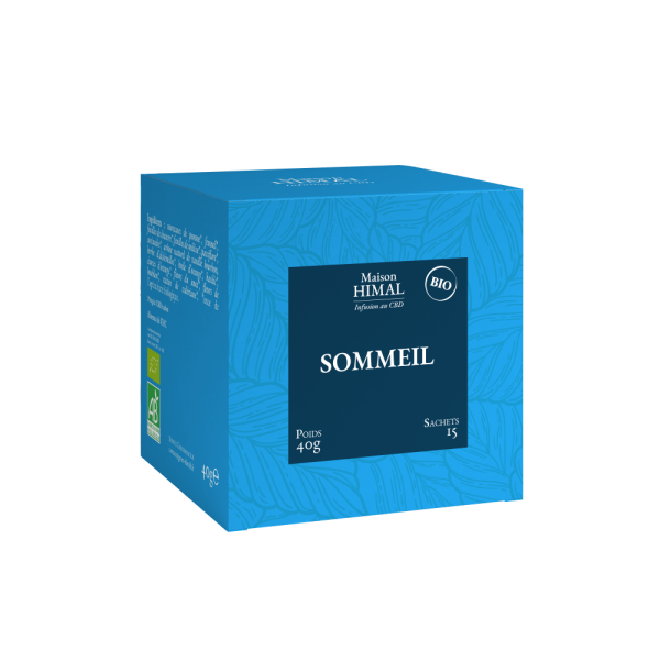 Tisane BIO au CBD, SOMMEIL - 15 sachets | MAISON HIMAL