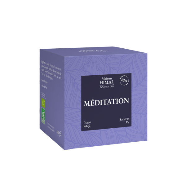 Tisane  aBIOu CBD, MEDITATION - 15 sachets | MAISON HIMAL
