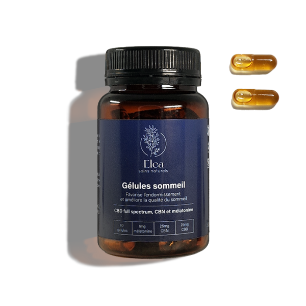 60 gélules d'huile de CBD sommeil | ELEA