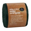 3 plis de ficelle de jute verte 500g