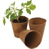 48 pots ronds en fibre de 8 cm (pack extra value)