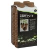 96 pots ronds en fibre de 6 cm (pack extra value)