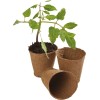 96 pots ronds en fibre de 6 cm (pack extra value)