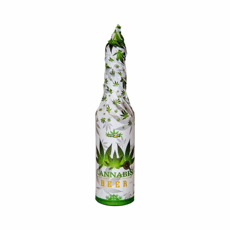 Bière habillée à l'extrait de chanvre (Blanc)