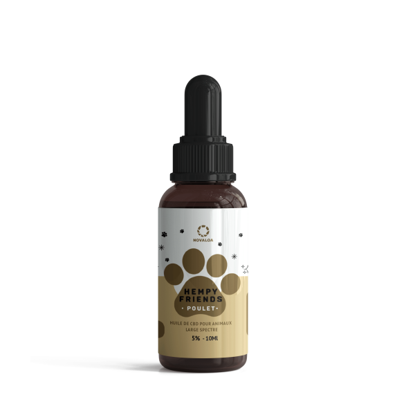 Huile CBD animaux 5% poulet