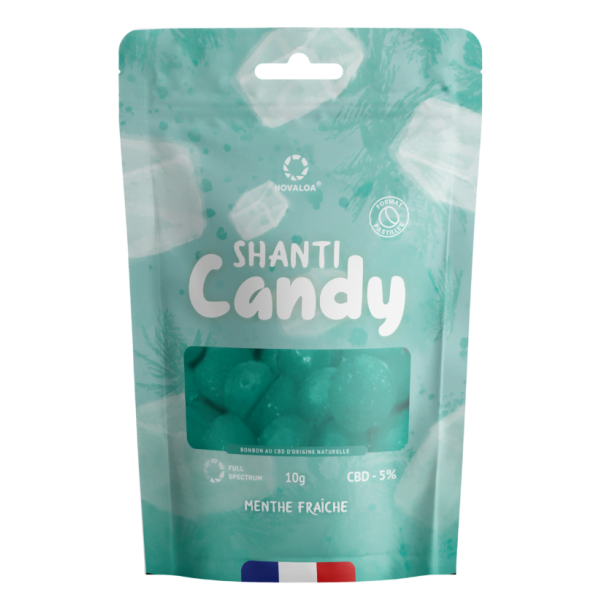 Bonbon CBD menthe fraîche | NOVALOA