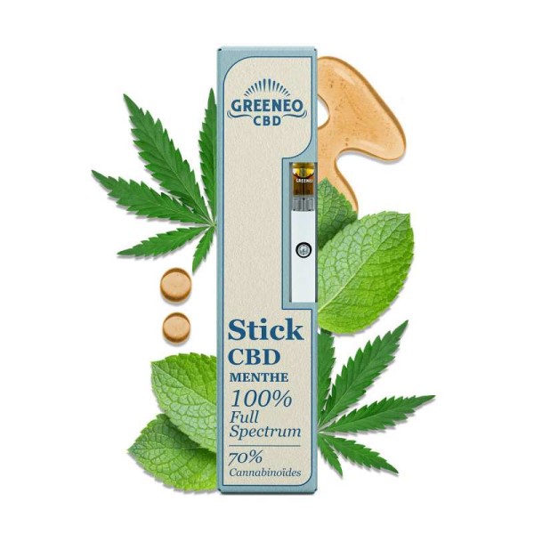 Vap pen CBD full spectrum 70% | GREENEO (Menthe)