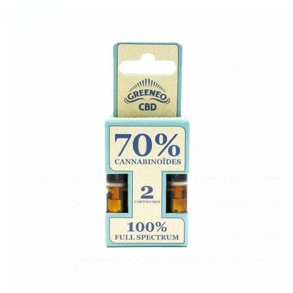 Cartouche e-liquide CBD full spectrum 70% - 2 pcs | GREENEO (Fruits Rouges)