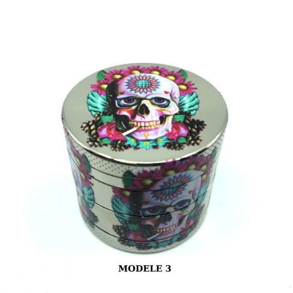 Grinder 40mm hippie skull | CHAMP HIGH (Modèle 3)