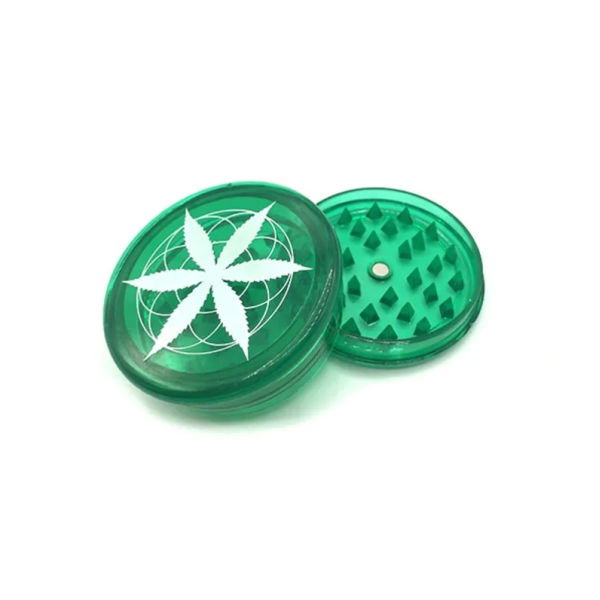 Grinder 60mm feuille cannabis | PLANT OF LIFE (Vert)