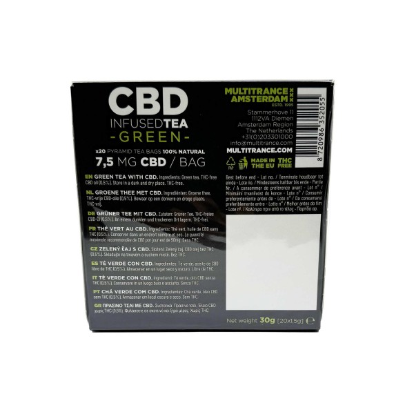 Thé Vert CBD 7,5mg Multitrance