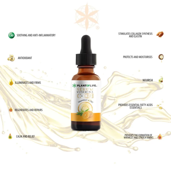 Sérum CBD Vitamine C Plant of Life 30ml